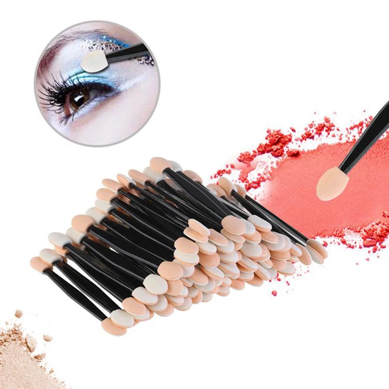 5/30/50/100PCS Eyeshadow Brush Dual Sided Sponge Nylon Sets Make up Eye Shadow Brushes For Cosmetic Applicator Makeup Tools Hot - Image 4