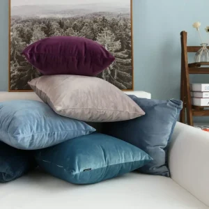 Blue Velvet Cushion Cover 45x45cm Decorative Throw Pillow Cover for Living Room Sofa Nordic Home Decor Pillow Case 30x50 50x50