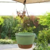 Large Flowerpot Circular Plant Pot Succulent Planter Bonsai Potted with Drainage Tray Hanging Plant Flower Pot Home Decor