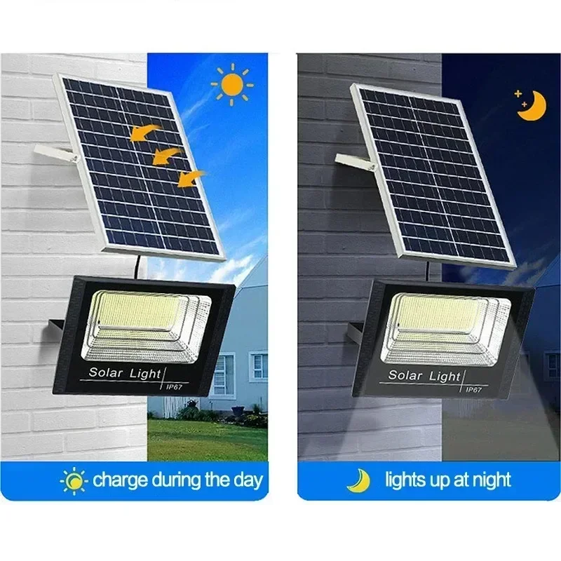 JVEE 30W 1000mAh Solar Flood Lights Remote Control Powered Spotlight Outdoor Waterproof IP67 Villa Street Lamp Adjustable Angle - Image 4