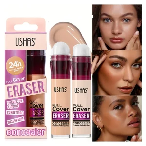 12 colors facial concealer sponge head matte liquid foundation, oil-control long-lasting BB cream,waterproof brightening makeup