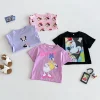 Daisy Minnie Printed Kids Summer Clothes Cartoon T-shirts Baby Girls Short Sleeved Tops Tees Children's Wear Casual T Shirt