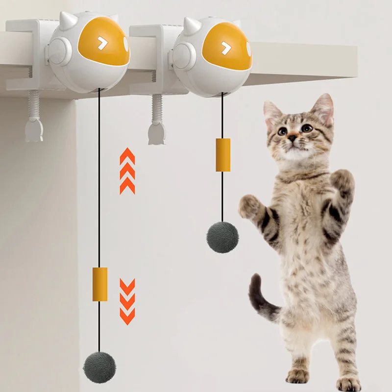 Automatic Lifting Cat Toy Ball Interactive Cat Ball Electric Lifting Pet Toy Hair Balls Self-hilarious Electric Cat Balls Toys