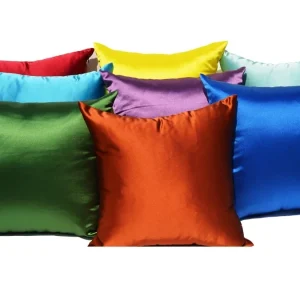 Imitated Silk Pillow Case 100% Satin Cushion Cover 50X50 Solid Pillowcase 60x60cm Home Decor for Sofa Chair 45x45 40X40 Smooth