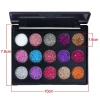 15 Colors Glitter Shiny Eye Shadow Palette Waterproof Pearlescent Diamond Bright Cosmetic Profissional Eyeshadow Makeup Palette