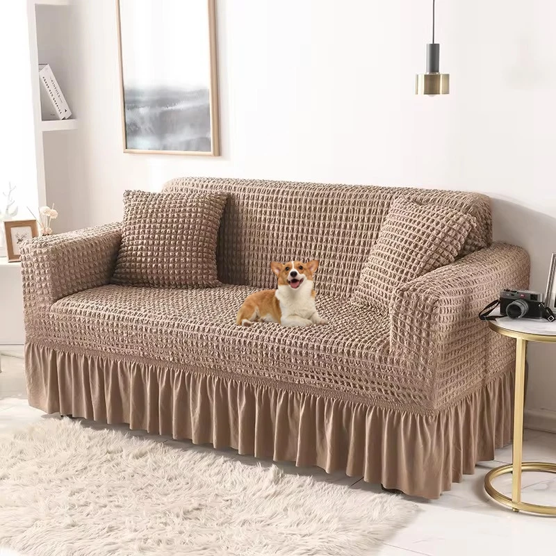 Fabric Skirt 2/3 Seater Sofa Cover 140-230cm Full Package Single Universal Elastic Sofa Slipcovers American Rustic Four Seasons - Image 2