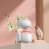 80ML newborn baby anti-flatulence and anti-choking baby bottle, high temperature resistant glass with scale, easy to clean