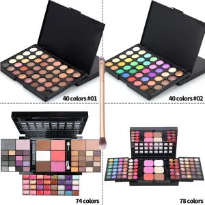 MakeUp Tools 40/74/78 Colors Eyeshadow palette Matte Waterproof Long Lasting Cosmetics makeup Kit Fashion All In One Makeup Gift