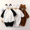 2025 Baby bodysuit Infant onesie autumn and winter baby cute animal cartoon plush going out Romper newborn home pajamas