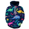 Cartoon Dinosaur 3D Printed Hoodies For Men Clothes Funny Fashion Women Sweatshirt Casual Streetwear Pullovers Y2k Tracksuit Top