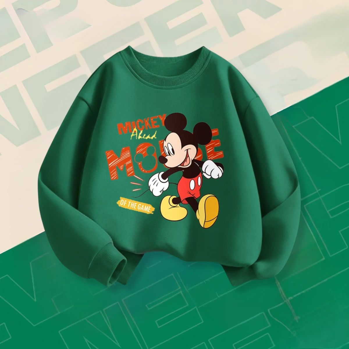 Mickey Print Children's Hoodie Long Sleeved Tops Spring/fall Kids Clothing Boutique Fashion Baby Girl Boy Casual Sweatshirts - Image 4