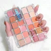 12-Color Sparkle Eyeshadow Palette Pearlescent Glitter Holiday Gift for Stage Performances Brown Coral Pink Purple