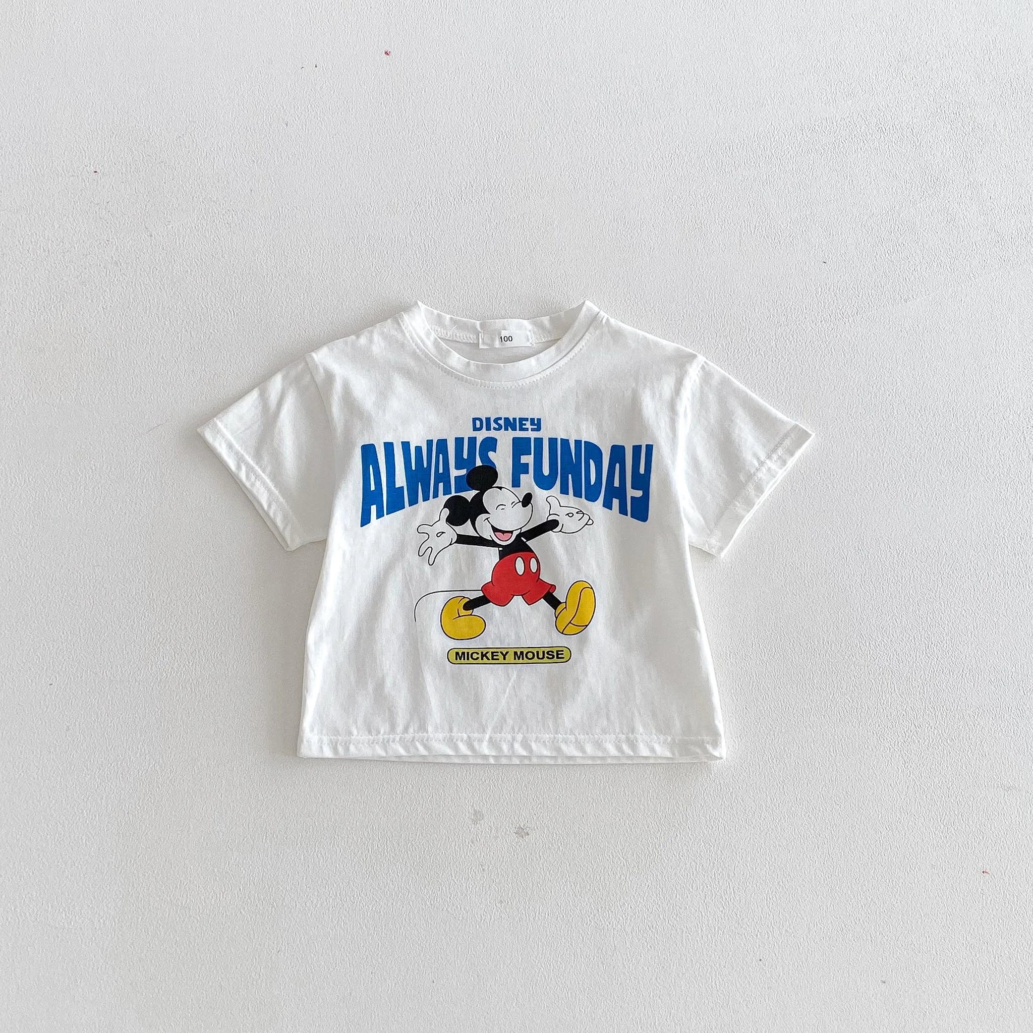 Disney Mickey T-shirt For Boy Clothes Summer Fashion Casual Short Sleeved Tops Tees Children's Wear Simple Cartoon T Shirts - Image 6