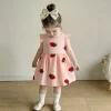 Summer Dress For Baby Girl Sweet Cute Strawberry Comfortable Cotton Costume Daily Outfits Children's Clothing 6 Months - 3 Years