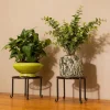 Heavy Duty Rustproof Iron Flower Pot Stand1-2Personal Indoor and Outdoor Balcony Succulent Green Radish Flower Stand Multi-layer