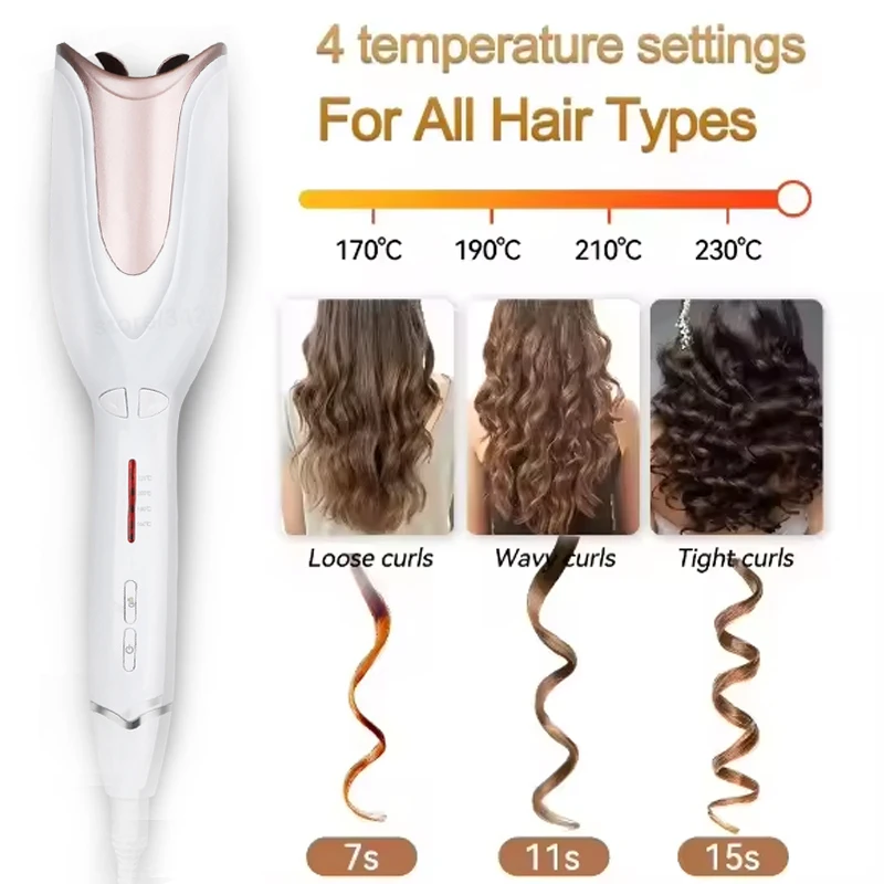 Auto Hair Curling Iron Ceramic Rotating Air Curler Air Spin Wand Styler Curl Machine Magic Hair Curler - Image 6