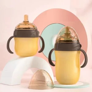 0-36 months baby silicone bottle imitation breast milk design nano bottle water bottle perfect gift for newborns leak-proof