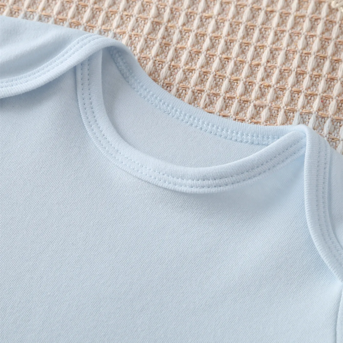 Custom Text (Baby's Name) Jumpsuit New Family Member Print Cotton Onesie 0-12 Months Triangle Romper Design DIY Newborn Clothes - Image 4