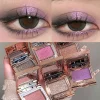 Gemstone Shining Monochrome Eyeshadow Palette Diamond Pearlescent Glitter Eyeshadow Lasting Shiny Highlighter Shadow Eyes Makeup