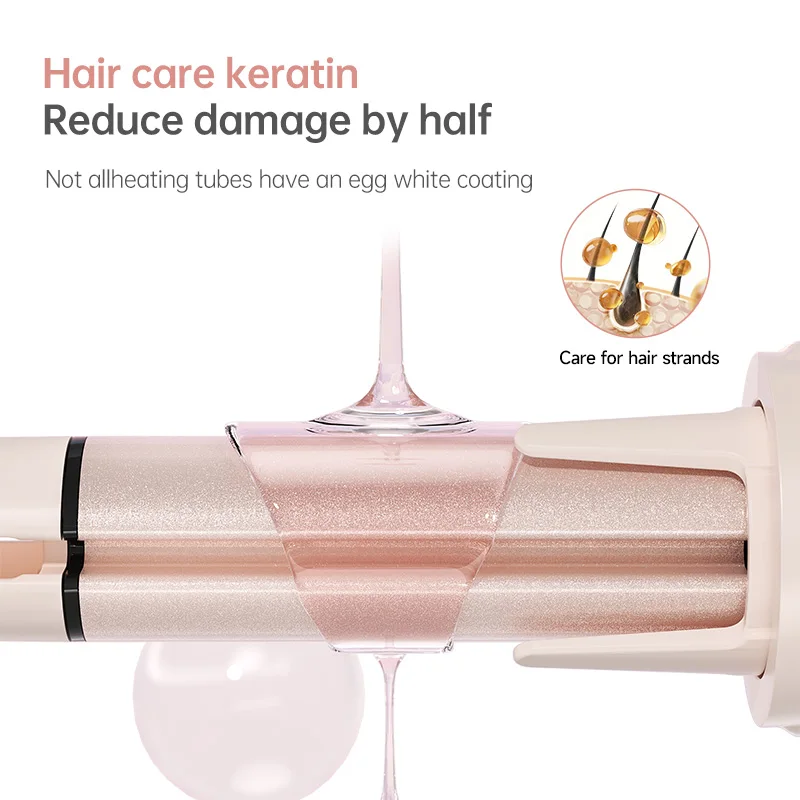 Automatic Hair Curler Negative Ion Ceramic Curling Iron - 40mm Large Wave Perm for Home Use, Lazy Person Electric Curling Wand - Image 4
