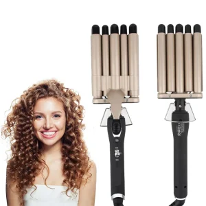 Women Handheld Beauty Professional Styler Hair Curler 5 Barrel Hair Curling Iron Wand Waver Five Barrel Hair Curler