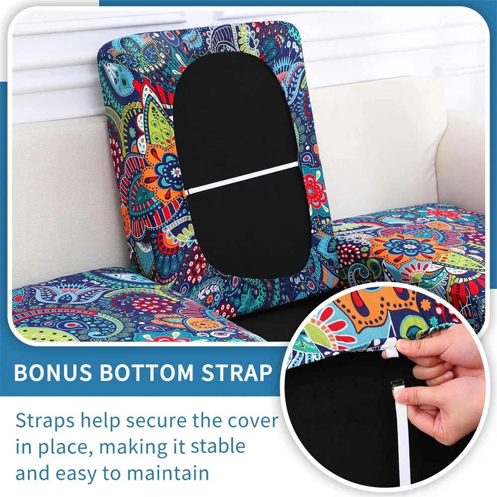 Kitinjoy Printed Sofa Cover Elastic Cushion Cover For Living Room Pet Mat Chair Cover Furnitur Protector Bottom Full Couch Cover - Image 2
