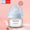 Philips Avent SCF599/91 60ml Glass Baby Bottle with Wide Caliber High Borosilicate Glass Food Grade Silicone