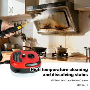 Handheld high-temperature steam cleaner. Kitchen cleaning effectively kills bacteria. Cleaning of oil stains on car paint surfac