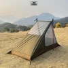 Airy Mesh Tent Outdoor camping mosquito-proof single hiking tent lightweight inner tent pole-free tent backpacking 1 person