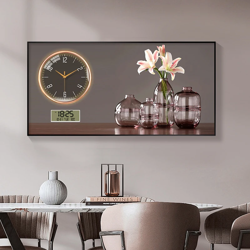 Large Size Aluminum alloy framed Artwork Wall Clock, Luxurious Muted Quartz Clock for Home Decor,living Room,bed Room Décor - Image 3