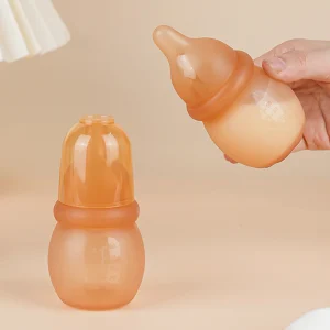 60ml Newborn Silicone Bottle, Breast Milk Feeding Bottle for Babies, Milk and Baby Food Feeding Cup, Photography Accessories
