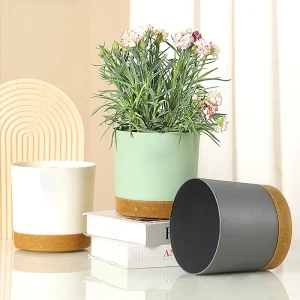 Self Watering Plant Pots Automatic Plastic Flowerpot Bottom Watering Planters with Saucer for Indoor Outdoor Plants Garden Decor