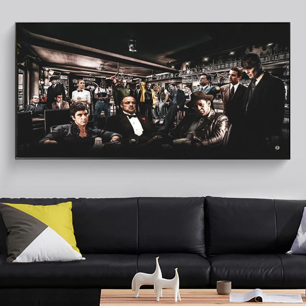 Classic Famous Movie & TV Star Character Wall Art Poster Modern Home Room Decoration Canvas Painting Mural Picture Print Artwork - Image 3