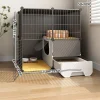 Cat Cage for Home Use, Indoor Cat Litter Box Integrated, Large Free Space Cat Nest, Cat House, Cat Villa, Cat Cage