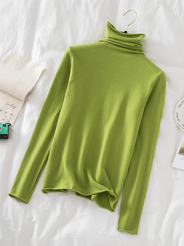 Long Sleeve Woman Tops Turtleneck Women Sweaters 2026 Autumn Winter Sweater Knitted Pullover Soft Jumper Pull Femme - Image 3
