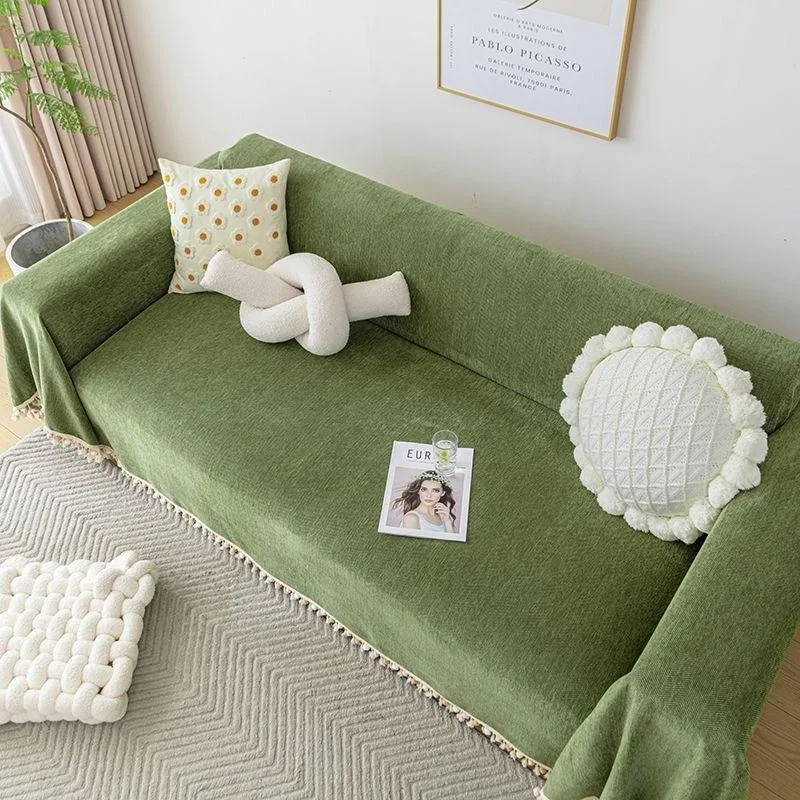 1pcs Full Dustproof Sofa Cover Blanket Non-slip Towel for Living Room Furniture Simple Four Seasons Universal Couch Cushion Mat - Image 3