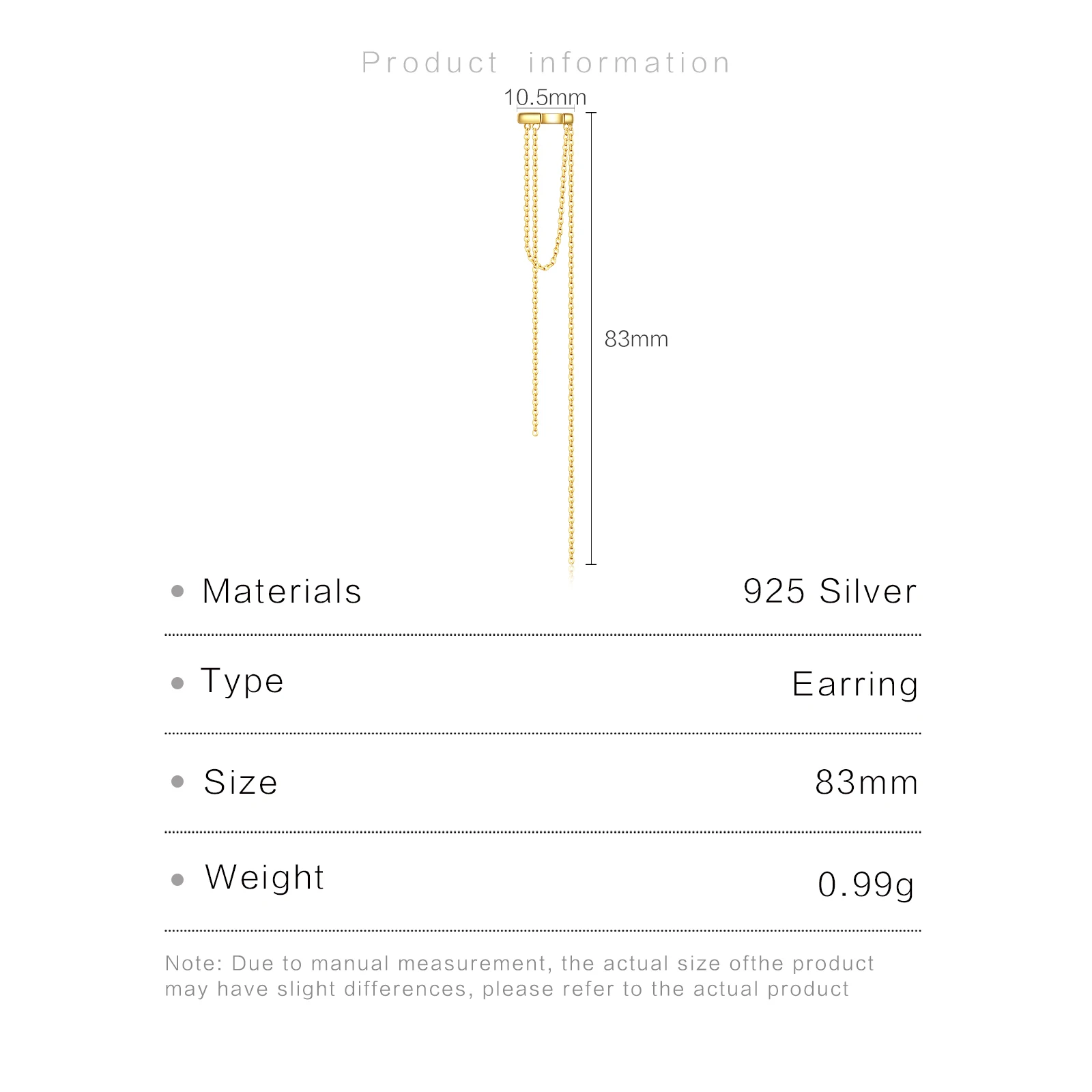 VEWANT Women 925 Sterling Silver Fashion EarCuff Long Earring Clips Jewelry 2024 Wedding Party Jewelry - Image 6