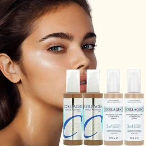 Collagen Nourishing Moisturizing Liquid Foundation Covers Pores Fine Lines Foundation Even Skin Tone Natural Makeup Foundation