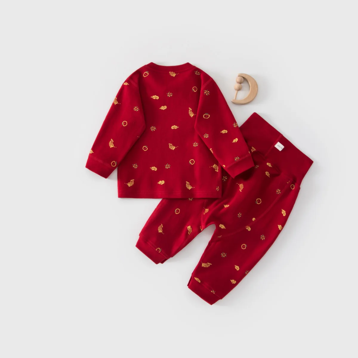 Autumn and Winter 100-Day-Old Newborn Cotton Clothing Set, Pure Cotton Class a Baby Clothes, Newborn Home Wear, Baby Separate Set - Image 2