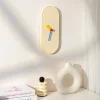 Home Decor Cream Style ABS Wall Clock Living Room Decoration Desktop Silent Wall Clock Vertical Clock
