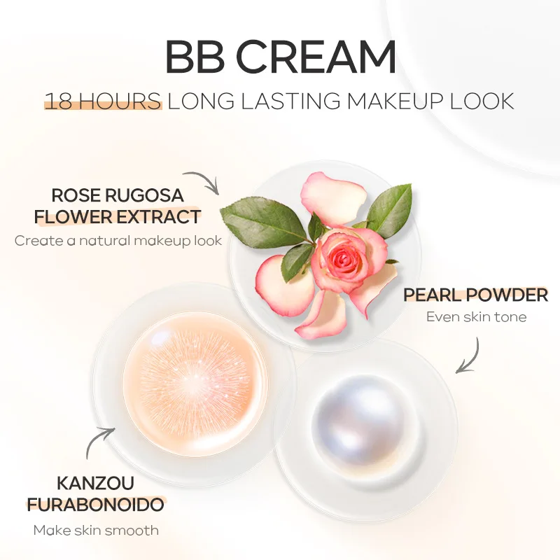 LAIKOU BB Cream Face Base Liquid Foundation Makeup Waterproof Long Lasting Facial Concealer Whitening Cream Korean Make Up - Image 5