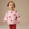 Jumping Meters Girls Shirt 2-7T Sweatshirts Autumn Ladybug Baby Clothes Fashion Kids Girls Clothing Long Sleeve Tops Sweatshirts