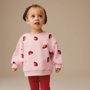 Jumping Meters Girls Shirt 2-7T Sweatshirts Autumn Ladybug Baby Clothes Fashion Kids Girls Clothing Long Sleeve Tops Sweatshirts