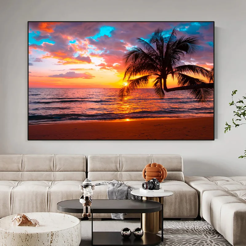 Sunsets Natural Sea Beach Landscape Poster and Prints Wall Art Picture canvas Painting Wall Art for Living Room Home Decoration - Image 5