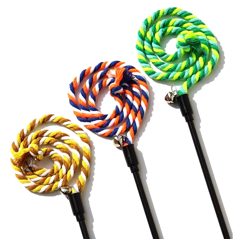 Cat Toy Interactive Teasing Rod with Rope for Cats to Chew and Chase Kitten Teaser Toy Pet Cats Wand Toys Stick Toy - Image 6