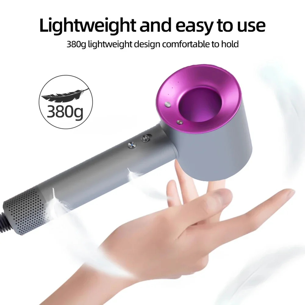 High-speed bladeless hair dryer Negative ion hair care High power, silent and quick drying, portable, suitable for home travel - Image 6