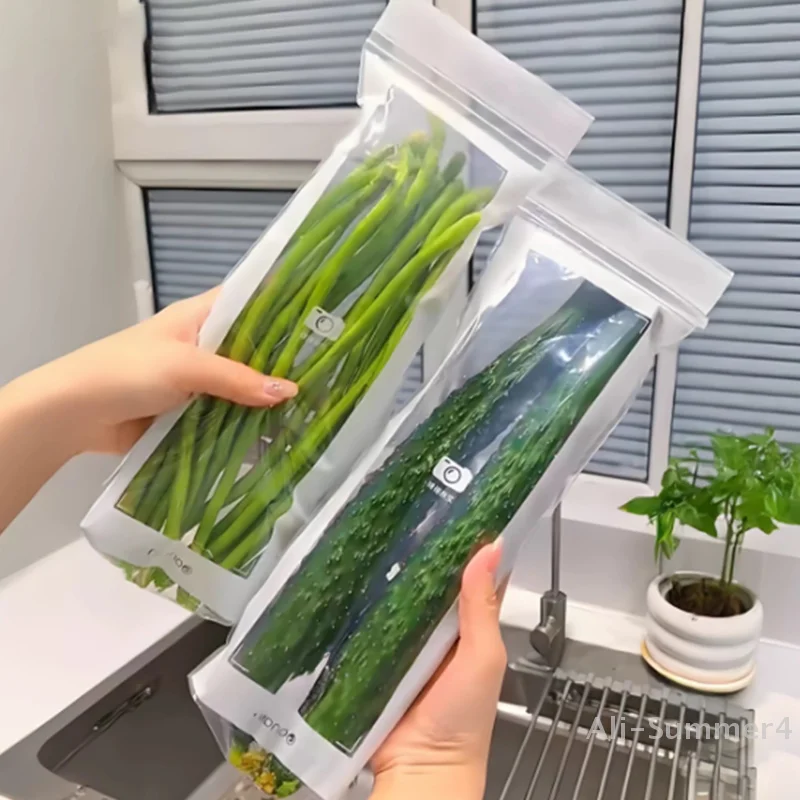 Fruits Vegetables Fresh-keep Bags Reusable Refrigerator Storage Bags Thickened Leakproof Containers Kitchen Sealed Packaging Bag - Image 4