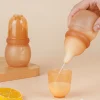 Baby feeding bottle, 60ml / 2.03 ounces, anti-choking, designed for artificial breast milk, made of fully soft silicone