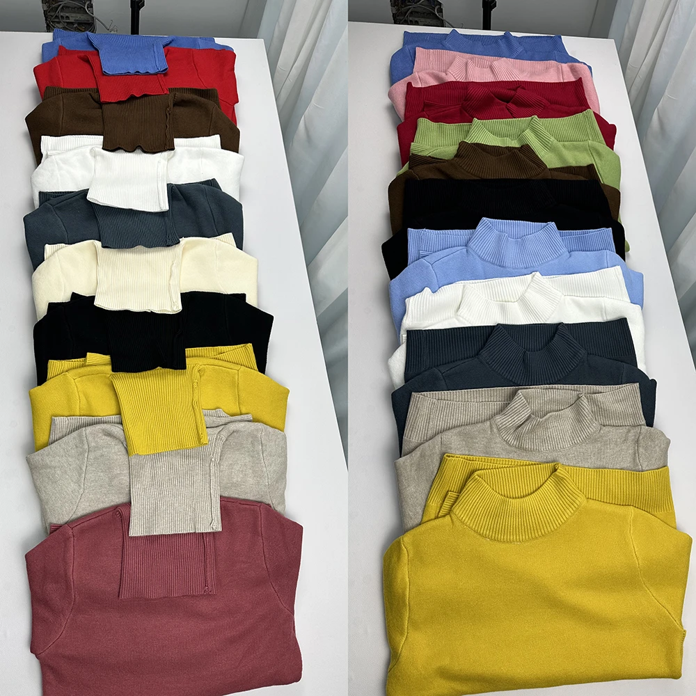 Turtleneck Winter Sweater Women Elegant Thicken Velvet Lined Warm Sueter Knitted Pullover Slim Tops Jersey Knitwear Jumper New - Image 4