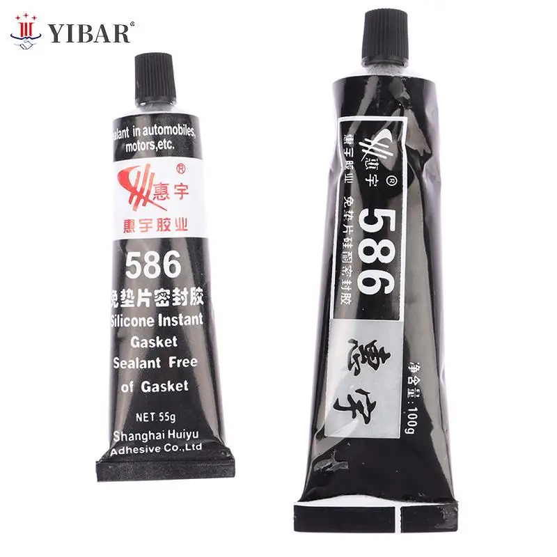 Car Sealant Glue 586 Black Silicone Free-Gasket Automobile Sealant Repairing Glue Adhesive Waterproof Oil Resistance Sealant